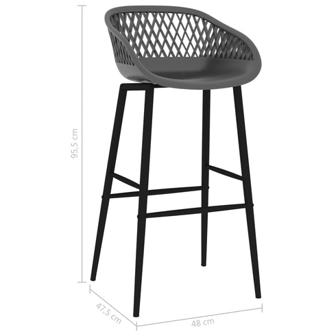 Swen Studio -  5 Piece Bar Set Black and Grey